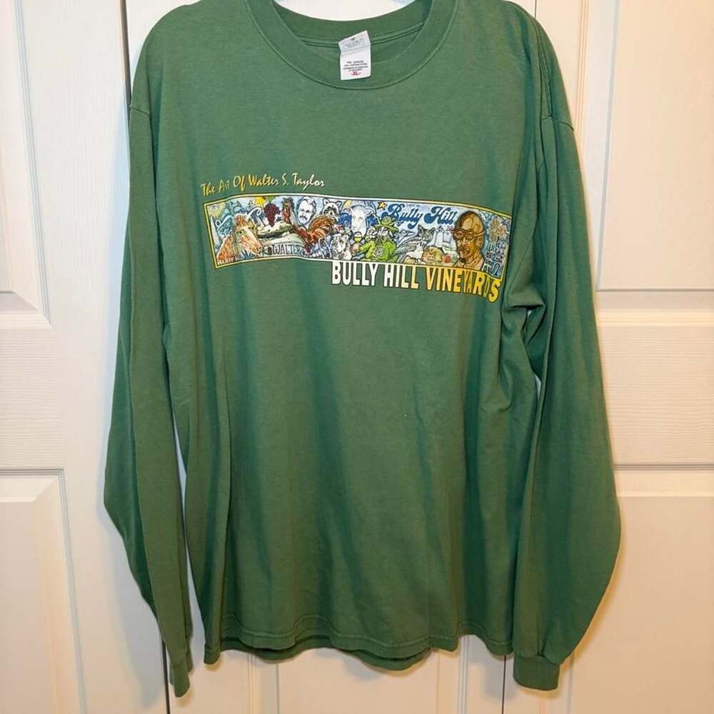 Anvil Bully Hill Vineyards The Art Of Walter S. Taylor Long Sleeve T-Shirt XL